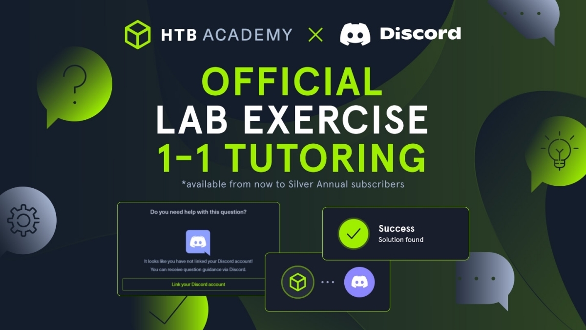 HTB Academy launches exercise tutoring through Discord!

