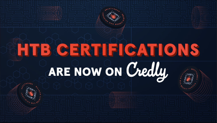 HTB certifications are now on Credly!
