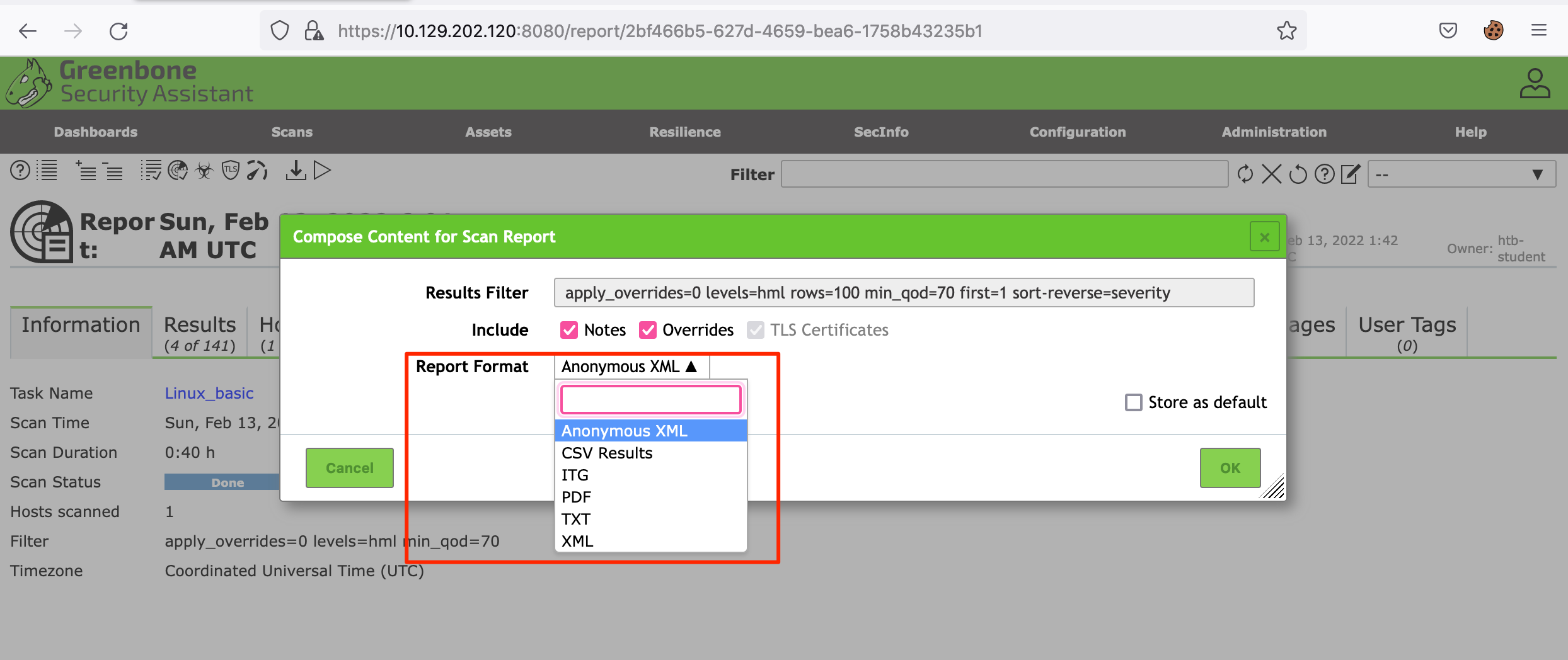openvas_reportformats